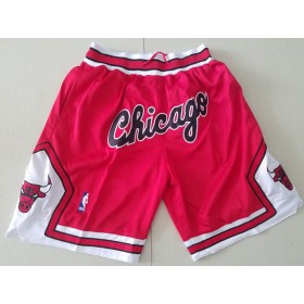 NBA Chicago Bulls Pantalones de Bolsillo para Hombre Rojo Swingman